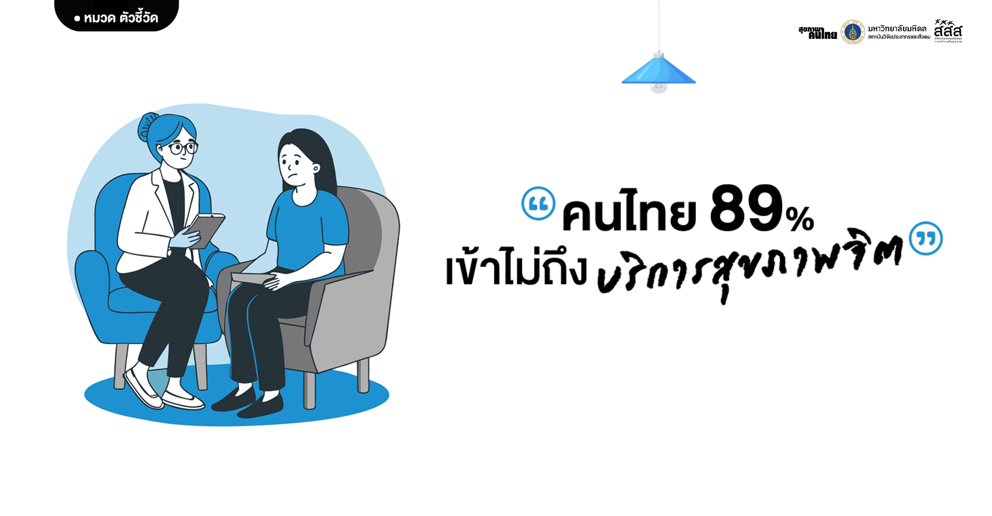 คนไทย 89% เข้าไม่ถึงบริการสุขภาพจิต